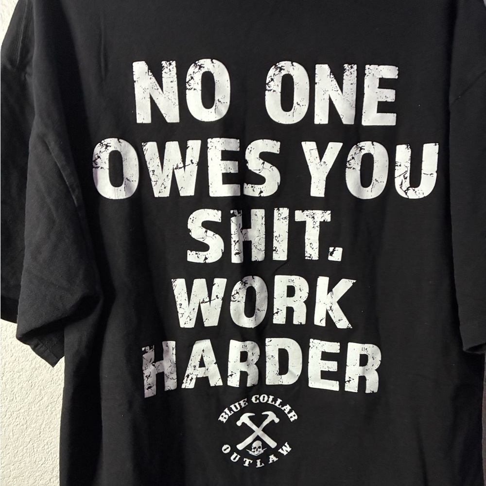 Outlaw Black Graphic T-Shirt for Men XL - Picture 9 of 10